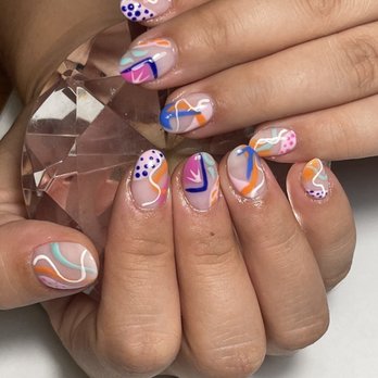 Ivy Nails Spa - Colorful artwork - Nail Salons Near Me - Orange, California