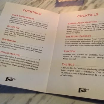 Alston Bar & Beef - Cocktail menu - Steakhouses Near Me - Glasgow, GLG