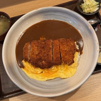 Tendon Kohaku - Chicken Katsu and curry with egg - Japanese Near Me - Bellevue, Washington