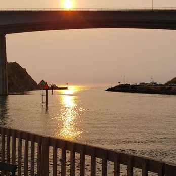 Noyo River Grill - Sunset dinner view - American Near Me - Fort Bragg, California Noyo River Grill - Sunset dinner view - American Near Me - Fort Bragg, California