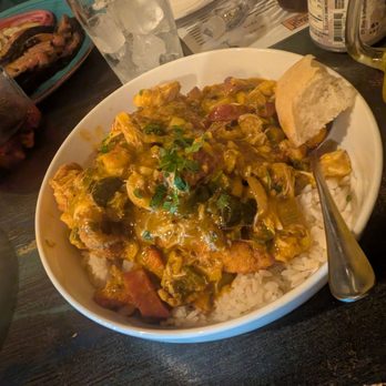 Succotash Southern and Creole Kitchen - Fried fish with shrimp, crab, crawfish, and sausage - Southern Near Me - Durham, North Carolina Succotash Southern and Creole Kitchen - Fried fish with shrimp, crab, crawfish, and sausage - Southern Near Me - Durham, North Carolina