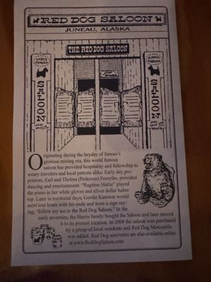 Menu photo 7 Red Dog Saloon Juneau, AK Menu photo 7 Red Dog Saloon Juneau, AK