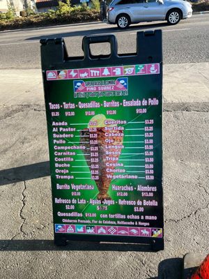 Menu photo 3 Super Tacos El Conrro Mountain View, CA Menu photo 3 Super Tacos El Conrro Mountain View, CA