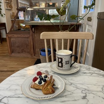 Buttery Baking House - Red, white, and blue pastry and a large cafe con leche. - Bakeries Near Me - Petersburg, Virginia Buttery Baking House - Red, white, and blue pastry and a large cafe con leche. - Bakeries Near Me - Petersburg, Virginia