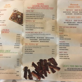 Famous Dave's Bar-B-Que - Menu as of 05/2018 - Barbeque Near Me - Denver, Colorado Famous Dave's Bar-B-Que - Menu as of 05/2018 - Barbeque Near Me - Denver, Colorado