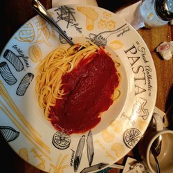 Cafe Ferraro - Spaghetti and Sausage.