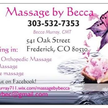 Becca Murray - Massage Near Me - Frederick, Colorado Becca Murray - Massage Near Me - Frederick, Colorado