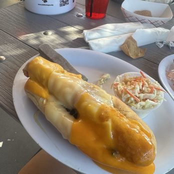 The Old Salty Dog - The loaded salty Dog and pineapple slaw - Seafood Near Me - Sarasota, Florida The Old Salty Dog - The loaded salty Dog and pineapple slaw - Seafood Near Me - Sarasota, Florida