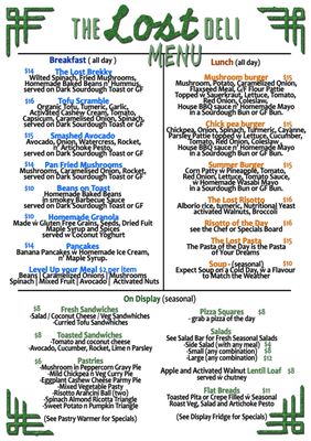 Menu photo 2 The Lost Deli Norwood, SA