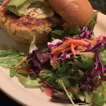 Prosecco Cafe - Salmon burger - Breakfast & Brunch Near Me - Palm Beach Gardens, Florida