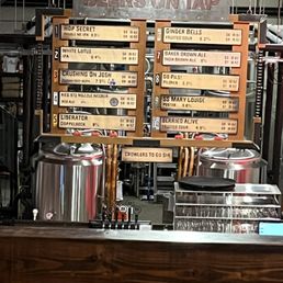 The beer menu on this day.. of course it changes and updates regularly