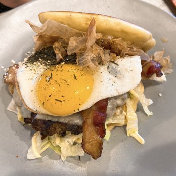 NextDoor Restaurant - Okonomiyaki burger - Canadian (New) Near Me - Markham, Ontario NextDoor Restaurant - Okonomiyaki burger - Canadian (New) Near Me - Markham, Ontario