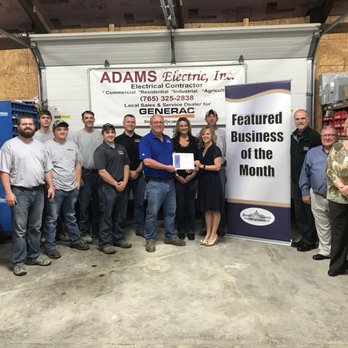 Adams Electric - Boone County Chamber Featured Business of the Month - Electricians Near Me - Lebanon, Indiana Adams Electric - Boone County Chamber Featured Business of the Month - Electricians Near Me - Lebanon, Indiana