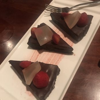 Bluebeard - Chocolate torte with basically a reisling Jell-O shot! - New American Near Me - Indianapolis, Indiana