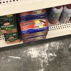 Dollar Tree - Roach poison on the floor.