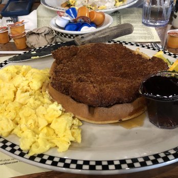 Black Bear Diner Tulsa - Chicken and waffles side of eggs - Diners Near Me - Tulsa, Oklahoma