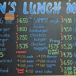 Don's Lunch - Food menu