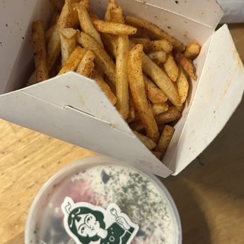 Kuku Cafe - Sumac Potato Fries and Yogurt Dip with Cucumber & Mint - Māst-o Khīār - Middle Eastern Near Me - Inglewood, California Kuku Cafe - Sumac Potato Fries and Yogurt Dip with Cucumber & Mint - Māst-o Khīār - Middle Eastern Near Me - Inglewood, California