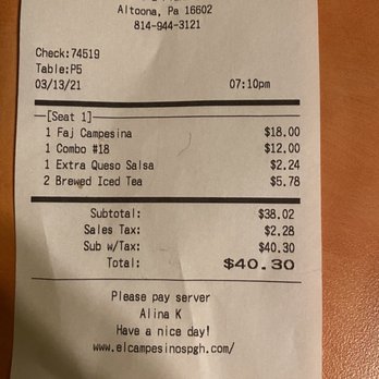 El Campesino - Not bad price! - Mexican Near Me - Altoona, Pennsylvania El Campesino - Not bad price! - Mexican Near Me - Altoona, Pennsylvania