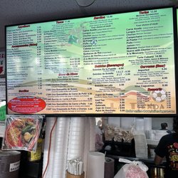La Tienda Latina - Menu