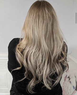 Hair colour and Balayage - Colour and styling done here at Luxe Salon and Spa by our talented stylists!