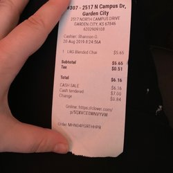 Scooter's Coffee - Receipt