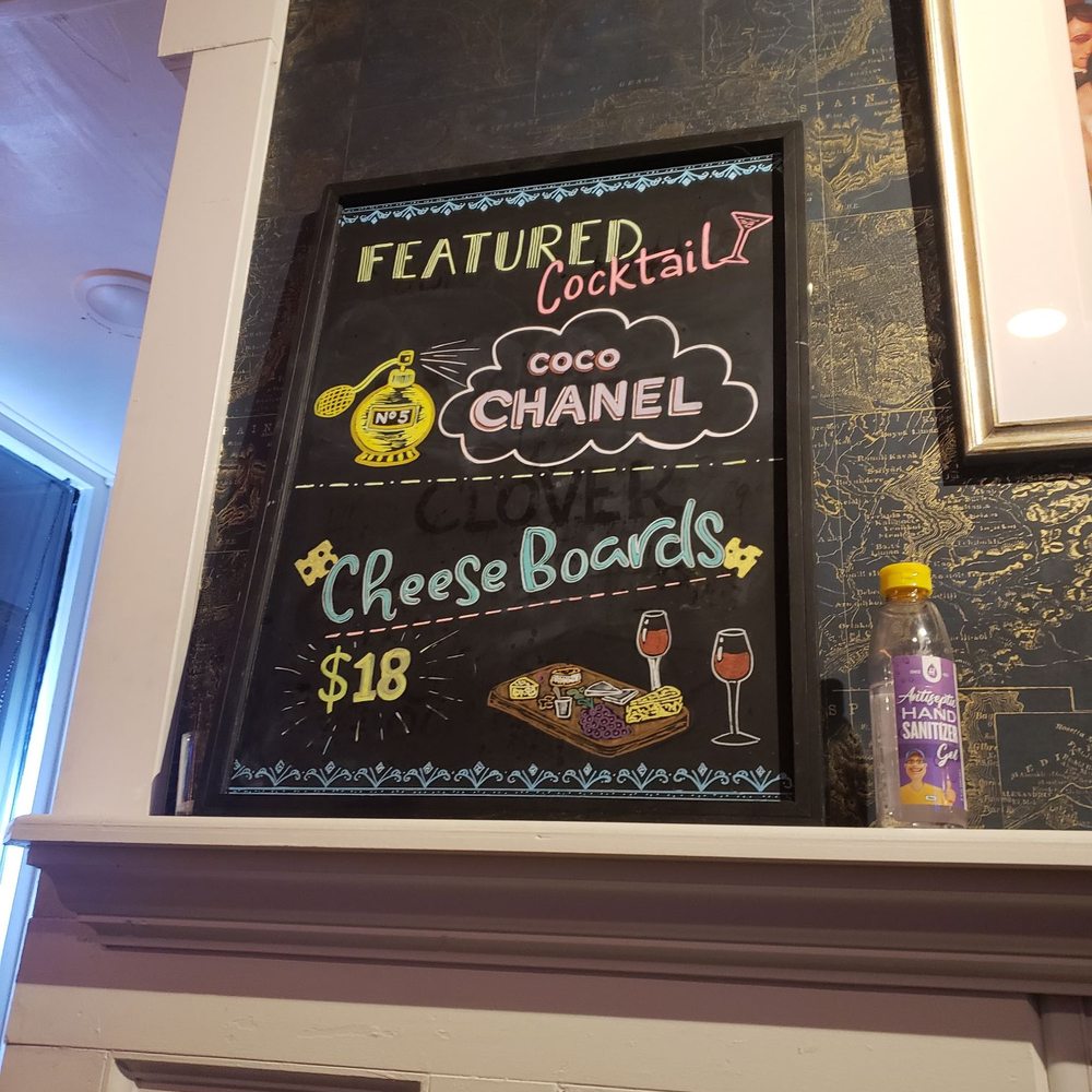Wicked Dame - a chalkboard with a menu on it - Wine Bars Near Me - Dubuque, Iowa Wicked Dame - a chalkboard with a menu on it - Wine Bars Near Me - Dubuque, Iowa