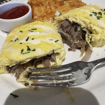 Palm Court Grill - Duck confit omelet - New American Near Me - Spokane, Washington
