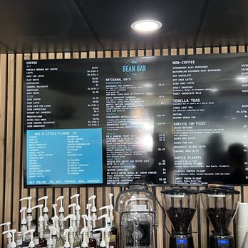 The Bean Bar - Menu - Coffee & Tea Near Me - Tampa, Florida The Bean Bar - Menu - Coffee & Tea Near Me - Tampa, Florida