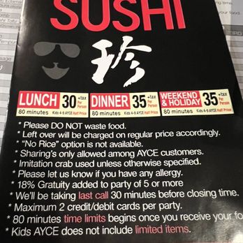 The Sushi By Jin - Rules/prices - Japanese Near Me - Fullerton, California