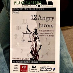 Playcrafters Barn Theatre - 12 ANGRY JURORS is riveting . I love this!