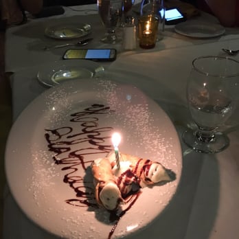 Osteria Vecchio Piemonte - Birthday cannoli - Italian Near Me - Miami, Florida Osteria Vecchio Piemonte - Birthday cannoli - Italian Near Me - Miami, Florida