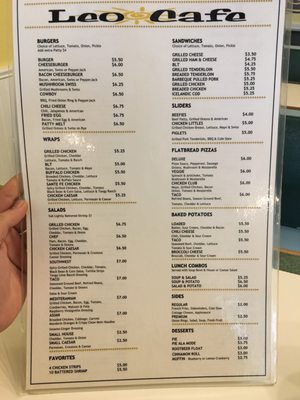 Menu photo 4 Leo Cafe Leo, IN