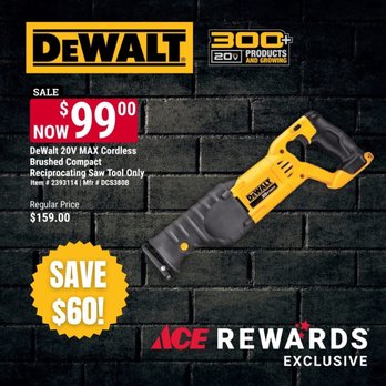 Ruggiero's Ace Hardware - Deals built for Dad
This June, score select DeWalt tools for just $99 at Ace -- just in time for Father's Day! - Hardware Stores Near Me - Apache Junction, Arizona Ruggiero's Ace Hardware - Deals built for Dad
This June, score select DeWalt tools for just $99 at Ace -- just in time for Father's Day! - Hardware Stores Near Me - Apache Junction, Arizona