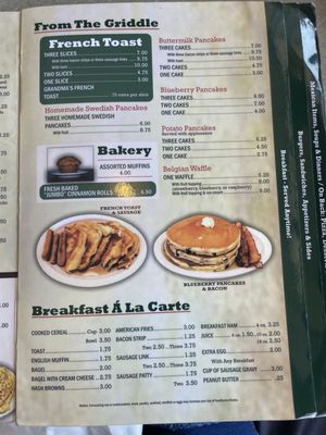 Menu photo 2 Mr T's Family Restaurant Iron River, MI