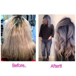 Pink & Pampered Salon - Denim Inspired Hair Color Application
