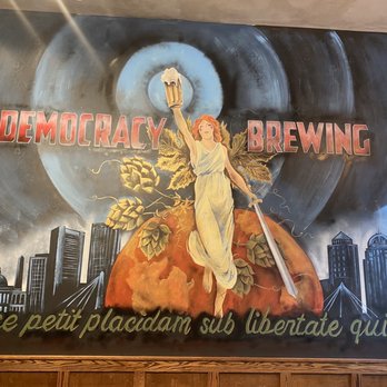 Democracy Brewing - Mural on wall - American Near Me - Boston, Massachusetts Democracy Brewing - Mural on wall - American Near Me - Boston, Massachusetts