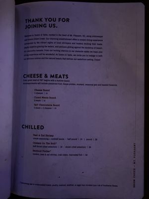 Menu photo 5 Tavern & Table Mt. Pleasant, SC