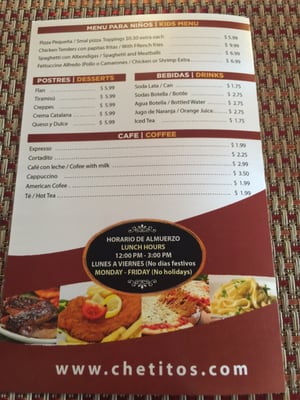 Menu photo 7 Che Tito's Miami, FL