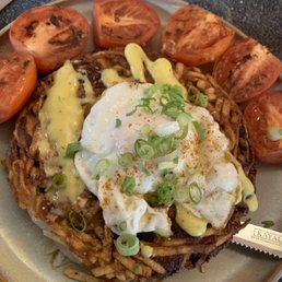 Potato Rosti with Grilled Tomatoes Potato Rosti with Grilled Tomatoes