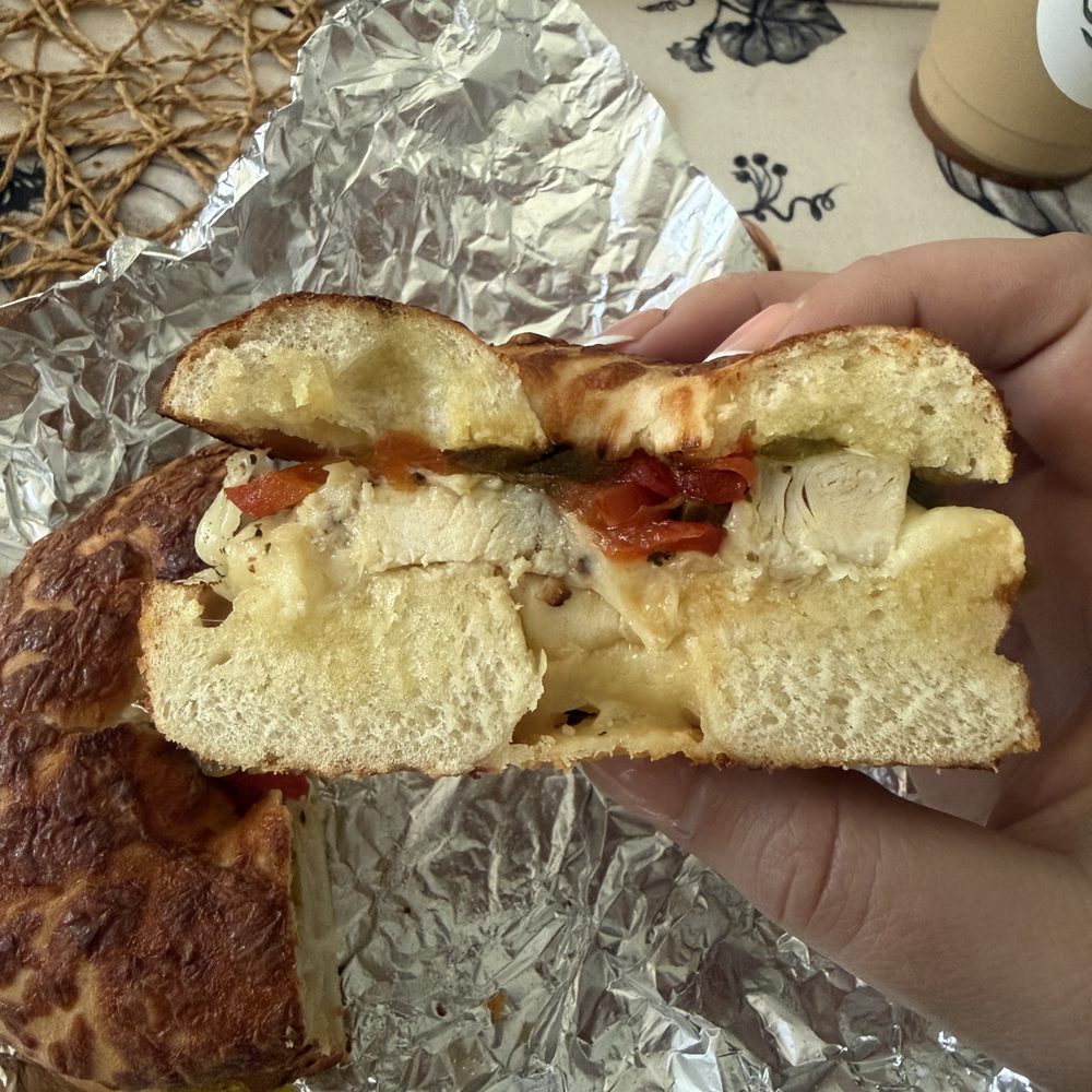 The Rustic Muffin - Chicken Bruschetta Bagelwich - Coffee & Tea Near Me - Moncks Corner, South Carolina The Rustic Muffin - Chicken Bruschetta Bagelwich - Coffee & Tea Near Me - Moncks Corner, South Carolina