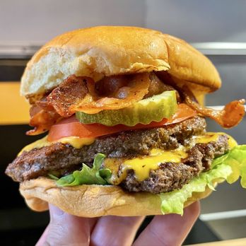 Twin Bros Burgerz - Twin Brothers Burger with added bacon - Burgers Near Me - Helotes, Texas Twin Bros Burgerz - Twin Brothers Burger with added bacon - Burgers Near Me - Helotes, Texas