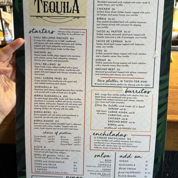 Tacos and Tequila - Menu - Tacos Near Me - Centennial, Colorado