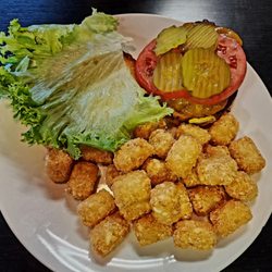 Darby's Patrol Base - Junior Darby burger with tots.