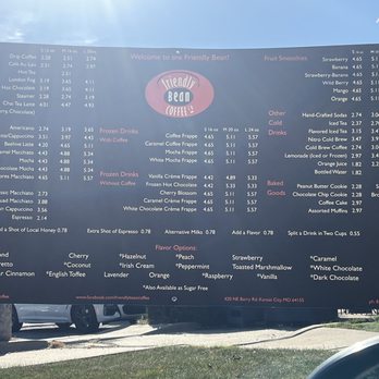 Friendly Bean Coffee - menu - Coffee & Tea Near Me - Kansas City, Missouri