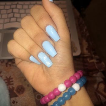 Chic Nails & Lashes - Gel extensions with coffin shape - Nail Salons Near Me - Los Angeles, California Chic Nails & Lashes - Gel extensions with coffin shape - Nail Salons Near Me - Los Angeles, California