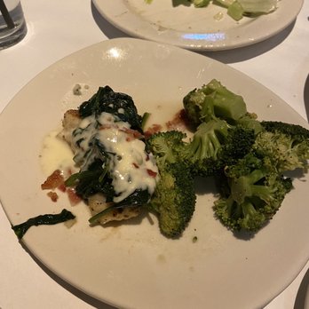 Bonefish Grill - The Chilean sea bass that was split for us, a little messy on the plating, but it's ok. - Seafood Near Me - Las Vegas, Nevada