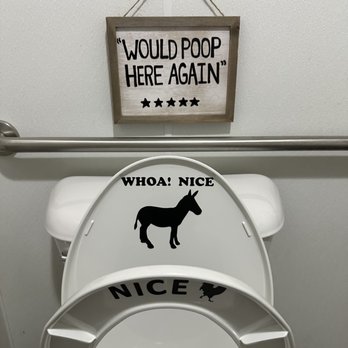 Brutopia Beer - When you gotta go, look how nice you can be to your fellow potty-break patron. #puttheliddown - Breweries Near Me - New Bern, North Carolina
