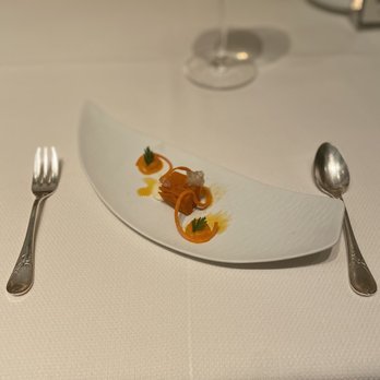 Daniel - Amuse bouche - carrot - French Near Me - New York, New York Daniel - Amuse bouche - carrot - French Near Me - New York, New York