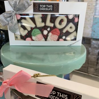 Top This Chocolate - Christmas Chocolate Bar With Personalized Name! So cool! - Chocolatiers & Shops Near Me - Ventura, California Top This Chocolate - Christmas Chocolate Bar With Personalized Name! So cool! - Chocolatiers & Shops Near Me - Ventura, California